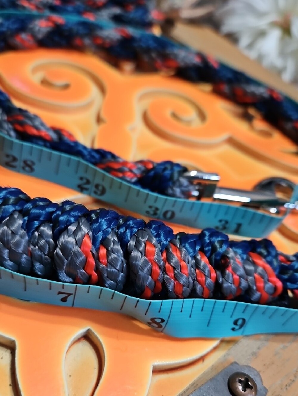Hand Crafted Hand Braided Thick Paracord Dog Training Leash NEW - Picture 10 of 11